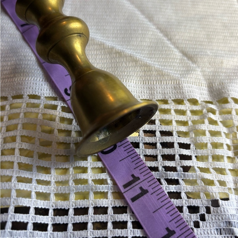 Vintage Elegant Brass Candle Holders - Picture 8 of 8